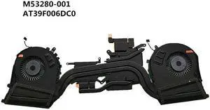 Laptop CPU/GPU Cooling Heatsink&Fan for HP OMEN 5 PLUS 17-CD TPN-C142 M53280-001 L56873-001 L57167-001 L57166-001