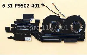 Laptop/Notebook CPU Cooling radiator heatsink/Fan for Clevo P950 P950HP6 Terrans Force T800 6-31-P9502-301 6-31-P9502-401