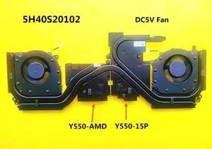 Laptop CPU/GPU Cooling Heatsink&Fan for Lenovo Rescuer Y7000P R7000P Legion Y550 5H40S20072 5H40S20090 5H40S20132 5H40S20102