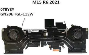 Laptop/Notebook CPU/GPU Cooling Heatsink&Fan For Dell Alienware M15 R6 2021 TGL-115W T9Y8Y 0T9Y8Y AT36U001ZAL