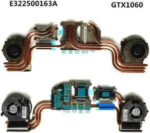 Laptop CPU/GPU Cooling Radiator heatsink&fan for MSI GE72VR GV72 8RE E322500162A E322500163A N374 N376 GTX1060/1070