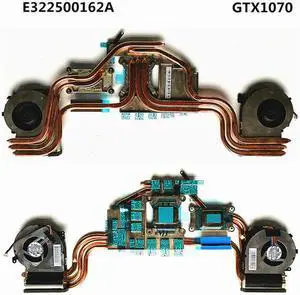 Laptop CPU/GPU Cooling Radiator heatsink&fan for MSI GE72VR GV72 8RE E322500162A E322500163A N374 N376 GTX1060/1070