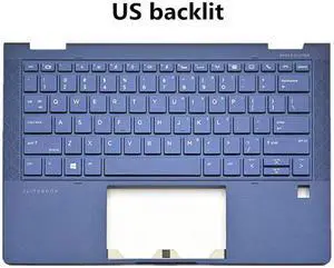 Laptop/Notebook Top/Back Upper backlit Keyboard Bottom Case/Cover CPU Cooling Fan for HP Elitebook 13 G1 Dragonfly HSN-I32C