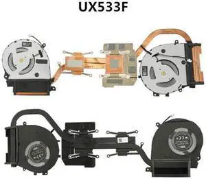 Laptop CPU/GPU Cooling Heatsink Fan For Asus Zenbook UX533 UX533F 13N1-62A0C01 13NB0JX0T01011 BAPA0705R5H-Y002-Y003