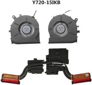 Laptop CPU/GPU cooling Heatsink&Fan for Lenovo RESCUER Y720 Y720-15 Y720-15IKB 5H40N67227 EG75120S1-C010-S9A C020