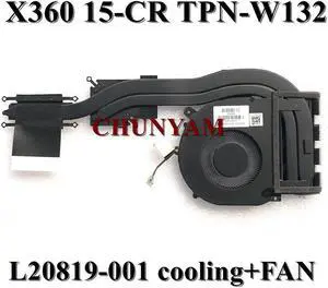 TPN-W132 For Envy X360 15-CR cooling Fan L20819-001 CPU+GPU Heatsink 100%Tested