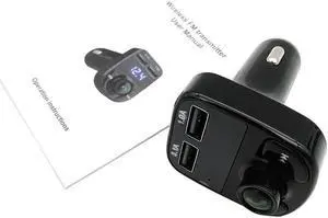 HandsCar Charger LED Display Bluetooth FM Transmitter Music adapter 3.1A Dual USB Port Mobile Navigation Voice Broadcast