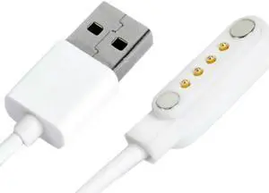 Smart Watch Charger For q100 q750 GT68 GT88 G3 KW18 Y3 KW88 Zeblaze thor 4 Smart Watch Accessory 4Pin Magnetic Charging Cable