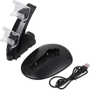 Wireless gamepad charger USB power cord Blu-ray Airplane dock Dual charger bracket for PS4 gamepad charging adapter