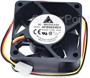 Genuine  AFB0624EH 24V 0.36A 3-Pin 60x60x25mm DC Brushless Fan Genuine  AFB0624EH 24V 0.36A 3-Pin 60x60x25mm DC Brushless Fan