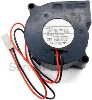 Genuine For  BM5125-04W-B50 BM5125-04W-B59 5025 5CM 12V 0.32A 2 line blower turbine fan Genuine For  BM5125-04W-B50 BM5125-04W-B59 5025 5CM 12V 0.32A 2 line blower turbine fan
