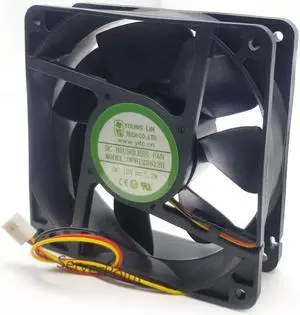 DFB123812H DC 12V 7.2W 0.6A 12038 12CM 120*120*38mm 3 Wires Big Air Computer Cooling Fan