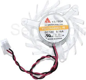 For Y.S TECH Server Cooling Fan YD124509EL-N DC 12V 0.16A 50X50X10mm Two Pins