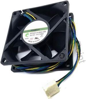 Genuine PF70251VX-Q02U-S99 DC 12V 2.46W 70x70x25mm 4-wire Server Cooler Fan