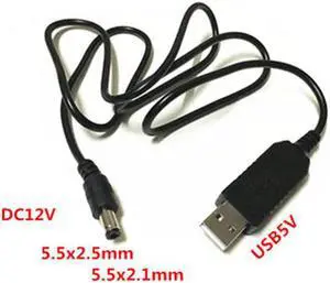 1M Router USB charger mobile power 5V to 12V0.5A-0.8A set-top box optical cat audio charging treasure USB boost power cord