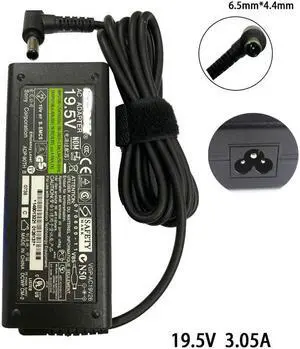 19.5V 3.05A 6.5*4.4mm Power Charger For Sony ACDP-060S01 KLV-32EX330 LCD TV Adapter