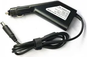19.5V 4.62A Car Charger 7.4x 5.0mm Adapter For Dell Notebook Laptop Round Hole with Needle Computer Cables & Connectors
