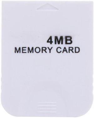 4MB/32MB/128MB Practical Memory Card White Gaming Memory Storage Cards for Nintendo Wii Gamecube GC NGC Games  4MB