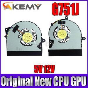 CPU GPU Cooler Fan Heatsink For ASUS ROG G751 G751J G751JM G751JL G751JT G751JY Radiator 5V 12V FAN   CPU fan 5V