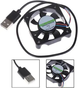 1Pcs 5V USB Connector 50x50x10MM PC Fan Cooler Heatsink Exhaust CPU Cooling Fan Replacement with 45cm Cable