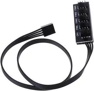 40cm 1 to 5 4-pins TX4 PWM CPU Cooler/ Case/ Chasis Cooling Fan Power Cable Hub Splitter Adapter