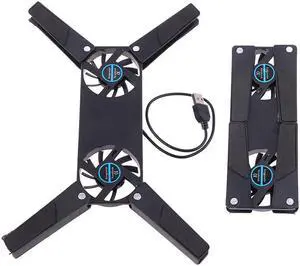 CPU Cooler Foldable USB Cooling Fan Mini Octopus Cooler Pad Quiet Stand Double Fans For 7-15 Inch Notebook Laptop