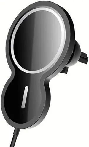 15W Smart Wireless Car Charger Mobile Phone Holder 360 Degree Adjustment Angle Car Magnetic Wireless Charging Stand