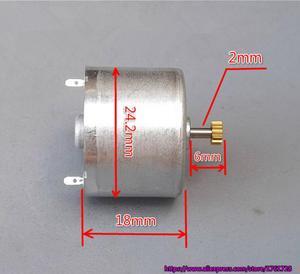 24*18mm 310 micro DC motor DC6V 6000RPM with a 0.3M 13T gear ~