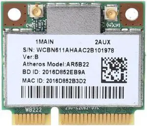 AR9462 AR5B22 WB222 Half Mini PCIe 300Mbps Bluetooth4.0-compatible WLAN Wifi Wireless Card Adapter for PC Computer Laptop
