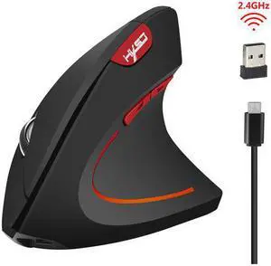 Ergonomics Vertical Wireless Office USB Mouse 2.4GHz 2400 DPI Right Hand Gaming Mice