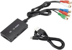 Component to HDMI Converter HDMI to YPBPR 5RCA Converter Support 1080P for HD TV DVD Player Component to HDMI Converter HDMI to YPBPR 5RCA Converter Support 1080P for HD TV DVD Player