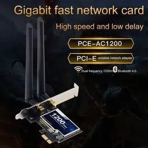 High Performance 1200Mbps Support For Windows 7 8 10 PCI E Rustproof PCI Express Adapter 2.4GHz 5GHz Dual Band WIFI Network Card