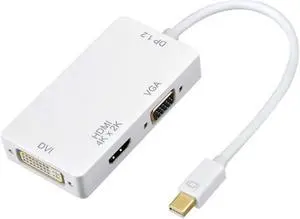 DP to HDMI-Compatible VGA DVI Adapter Displayport to HDMI-Compatible Two 1080P Adapter 3 in 1 Display Port to HDMI DP to HDMI-Compatible VGA DVI Adapter Displayport to HDMI-Compatible Two 1080P Adapter 3 in 1 Display Port to HDMI