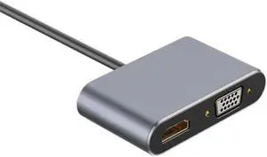 Type-C to HDMI-Compatible 4K VGA USB C 3.0 Hub Adapter for  Samsung S9 Dex Huawei P20 TV