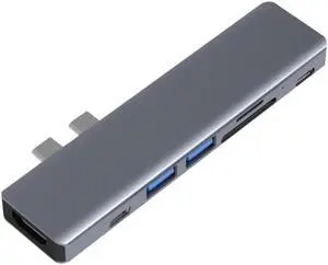 USB 3.1 Type-C Hub to HDMI-COMPatible 4K Thunderbolt 3 Adapter USB C Hub with Hub 3.0 TF SD Reader Slot PD USB 3.1 Type-C Hub to HDMI-COMPatible 4K Thunderbolt 3 Adapter USB C Hub with Hub 3.0 TF SD Reader Slot PD