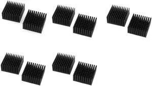 10 Pcs 40X40x20mm Aluminum Heatsink Radiator Cooling Cooler For Electronic Chip LED With Thermal Conductive Double Sided 10 Pcs 40X40x20mm Aluminum Heatsink Radiator Cooling Cooler For Electronic Chip LED With Thermal Conductive Double Sided