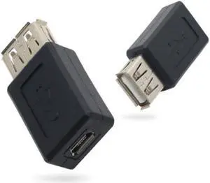 Black USB 2.0 Type A Female to Micro USB B Female Adapter Plug Converter usb 2.0 to Micro usb connector wholesale