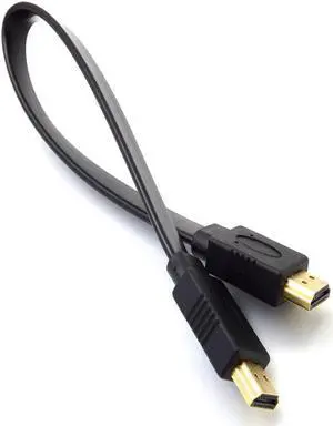 1pc 30cm Full HD Short HDMI-compatible Cable Support 3D Male To Male Plug Flat Cable Cord for Audio Video HDTV TV