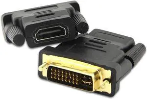 DVI 24+5 To Adapter Cables Plated Plug Male To Female HDMI-compatible To DVI Cable Converter 1080P for HDTV Projector Monitor