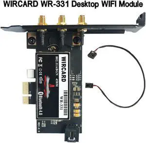 WR-331 BCM94331 Dual Band WIFI Module PCI-EX1 WIFI Card For Desktop 450Mbps For hackintosh