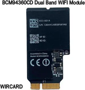 Dual band 1750Mbps BCM94360CD 802.11AC WIFI wireless BT 4.0 bcm94360cd native card Airdrop  for Hackintosh Mac OS