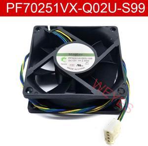 PF70251VX-Q02U-S99 DC 12V 2.46W 70x70x25mm 4-wire Server Cooler Fan