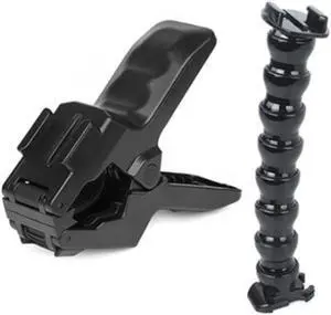 Flexible Gooseneck Bracket Flex Super Clip Clamp Mount for Gopro Hero 10 9 8 7 with Super Pincers Clip for Photography