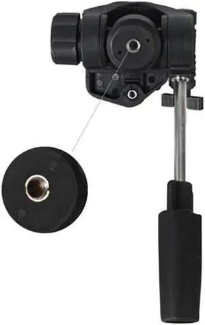 Video Camera Accessories Tripod Head Tripod Stand Mount Camera Positioning Bolt+Level Gauge Vertical+Lock Knob+Horizontal