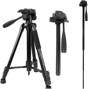 Professional Camera Tripod Monopod Stand for DSLR Camera Vlog Photography