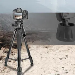 VT890 Professional Tripod Stand Extendable Tripod with Quick Release and 360 Adjustment Knob