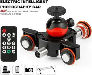 LENSGO Camera Video Track Dolly Stabilizer Electric Slider Dolly For DSLR Camera
