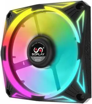 12CM Auto-RGB Fan without Controller 4PIN use for Radiator Computer Case Fan Size 120mm Auto Change Colors Cool System