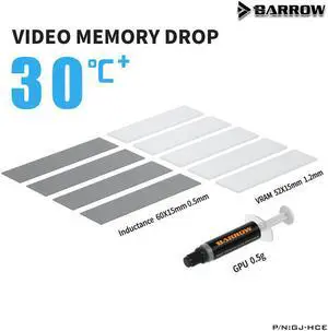 Barrow GJ-HCE Enhance Thermal Conductivity suite for graphics card water cooling