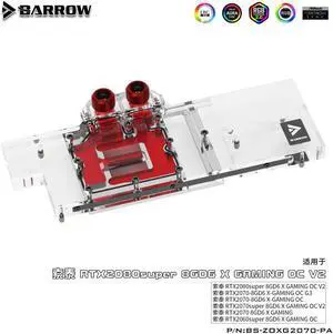 Barrow BS-ZOXG2070-PA,Full Cover Graphics Card Water Cooling Blocks, for Zotac RTX2070-8GD6 X-OC Gaming G3